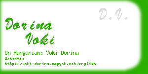 dorina voki business card